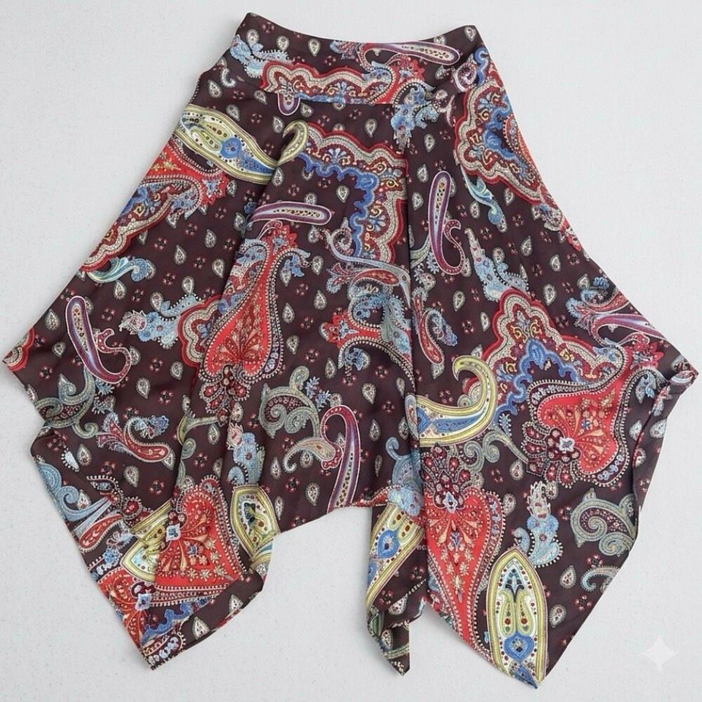 Y2K metrostyle vintage handkerchief hem country core paisley festival fairygrung
